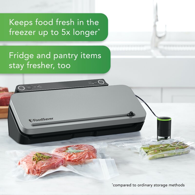 Factory FoodSaver VS3120 Multi-Use Food Preservation System Vacuum Sealer w Handheld Bit